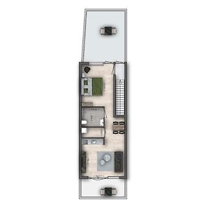 Sunny 45M2 Penthouse With Balcony And Terrace - R65C